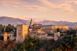 The Alhambra in Granada southern of Spain